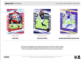 2024 Panini Absolute Football Mega, Box (Black Parallels)