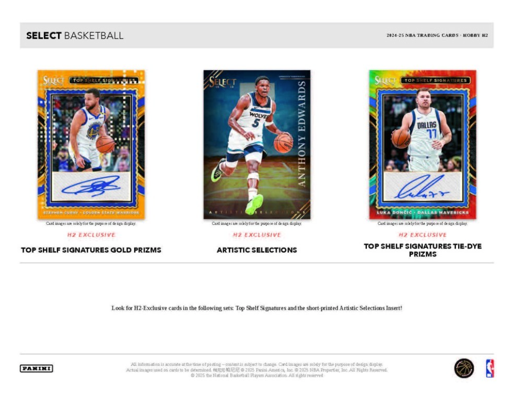 2024-25 Panini Select Basketball H2, Box