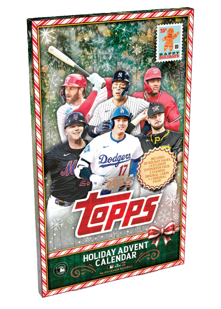 2025 Topps Holiday Baseball Advent Calendar Hobby, Box