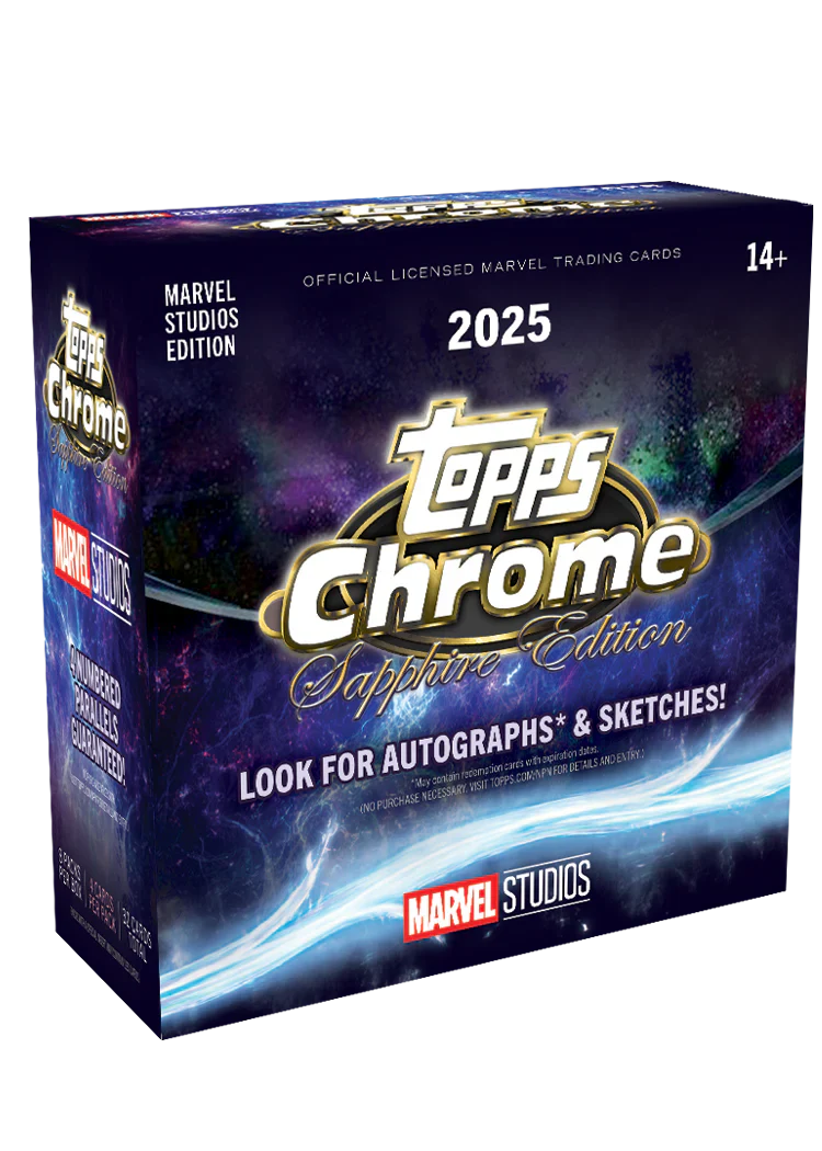 *LAST CASE* 2025 Topps Marvel Studios Chrome Sapphire Edition, 10 Box Case