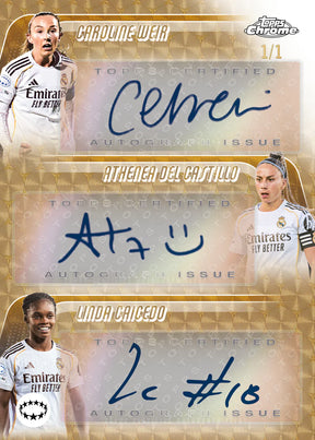 2025-26 Topps UEFA Women's Champions League Chrome Soccer Hobby, Box