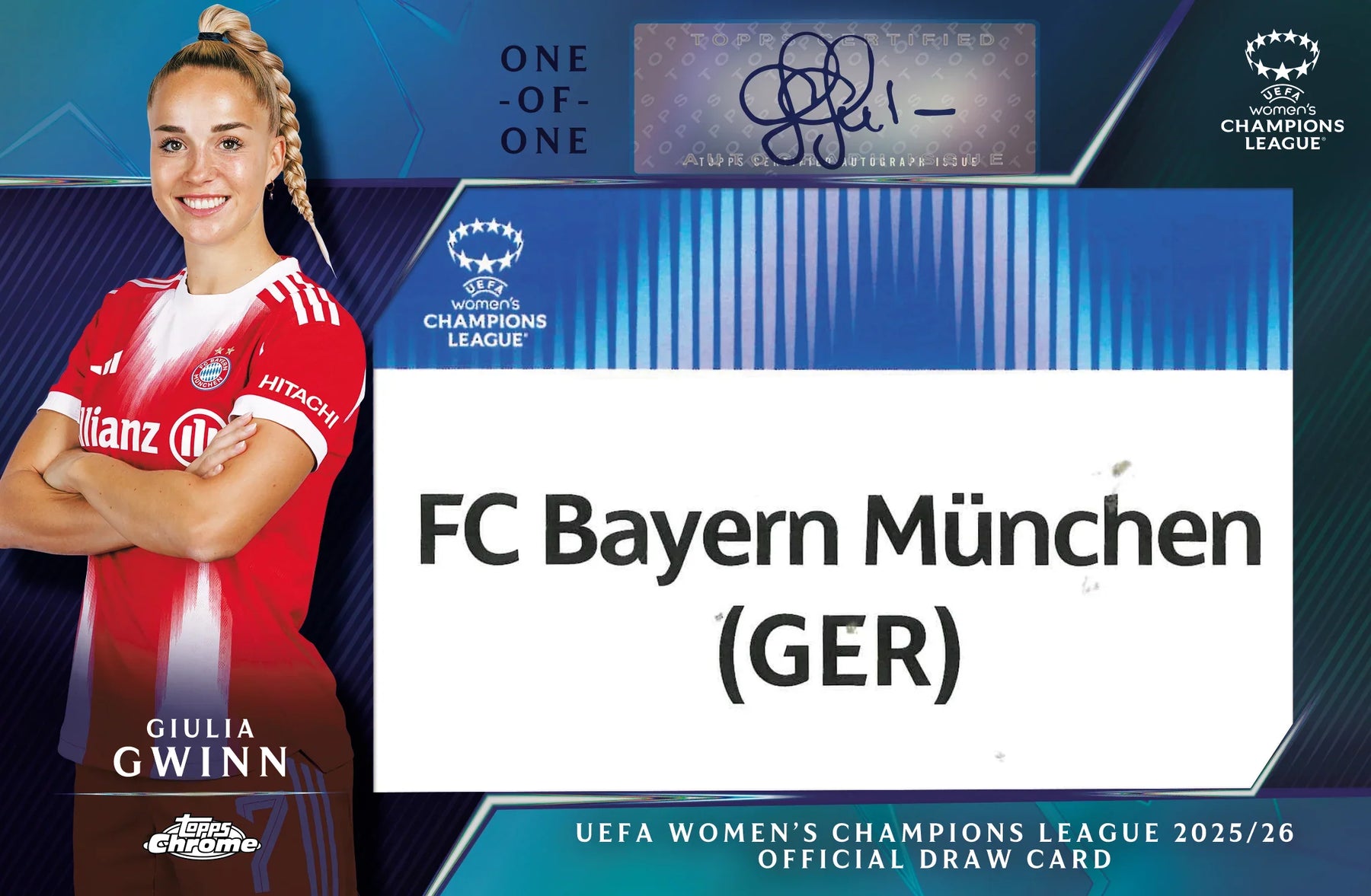 2025-26 Topps UEFA Women's Champions League Chrome Soccer Hobby, 12 Box Case