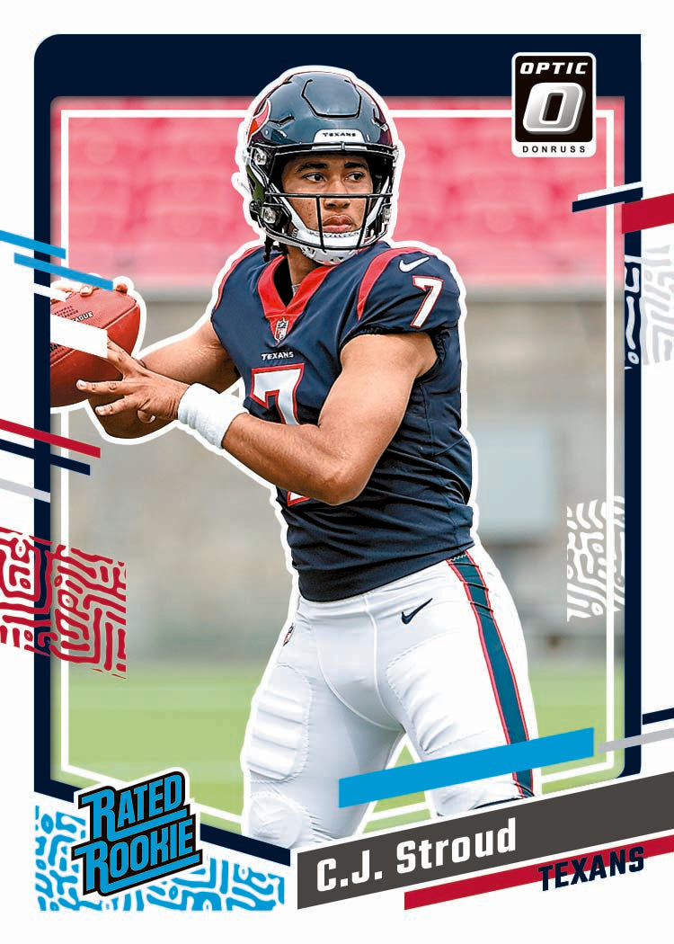 2023 Panini Donruss Optic Football, Blaster Box (Purple Shock)