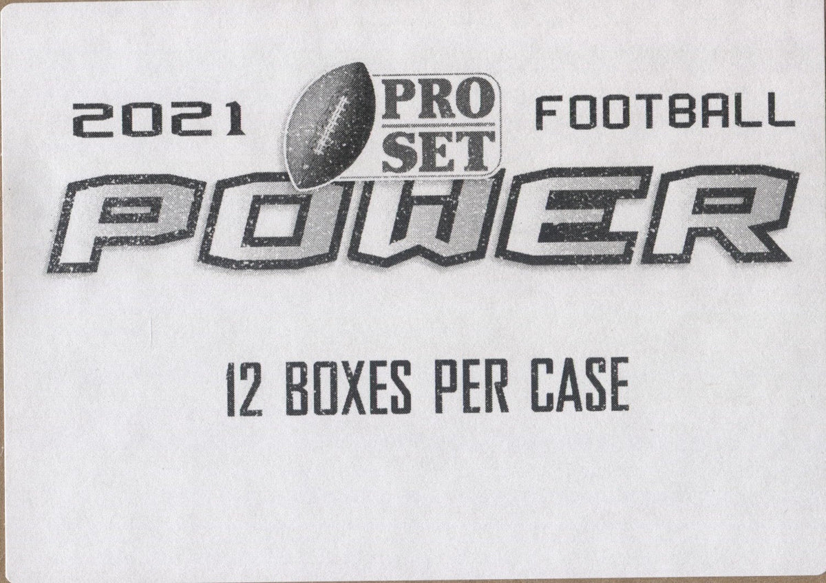 2021 Leaf Pro Set Power Football Hobby, 12 Box Case