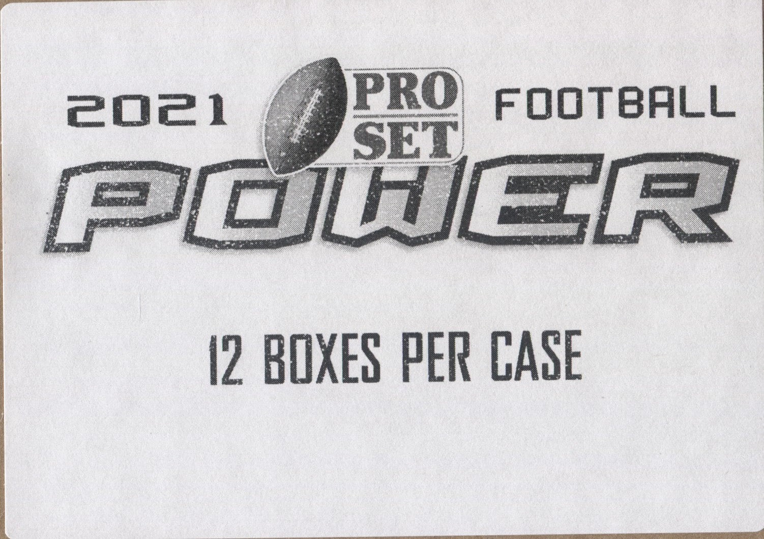 2021 Leaf Pro Set Power Football Hobby, 12 Box Case