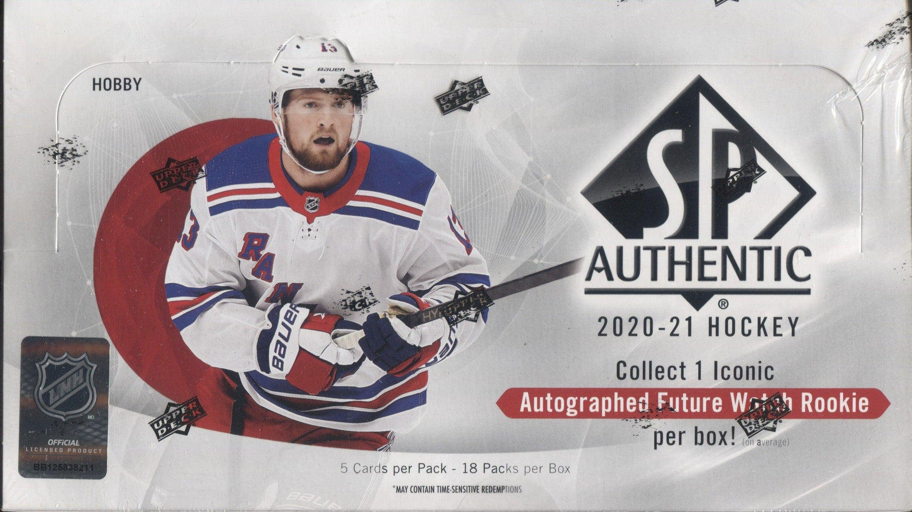 2020-21 Upper Deck SP Authentic Hockey Hobby, 8 Box Inner Case