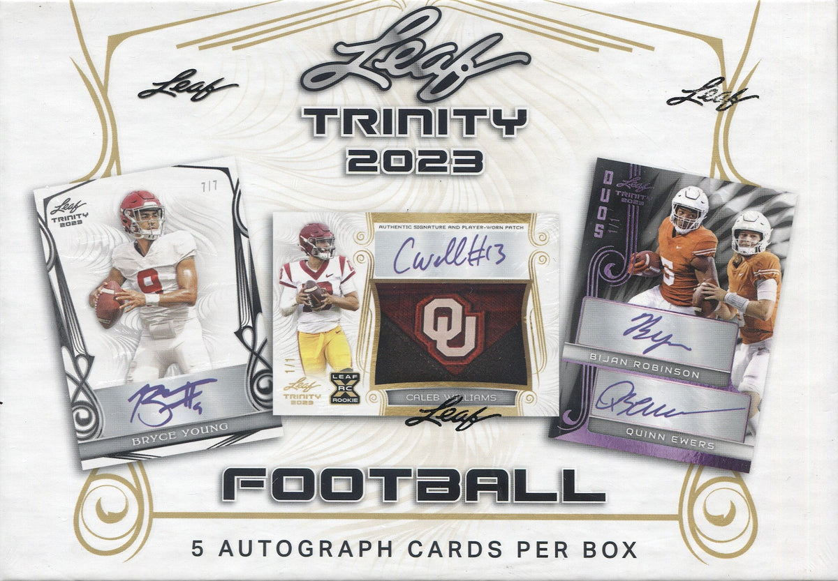 2023 Leaf Trinity Football Hobby, 10 Box Case