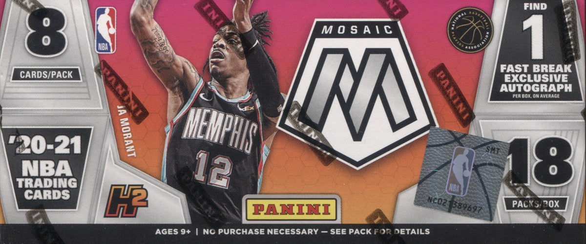 2020-21 Panini Mosaic Fast Brk Basketball, Box