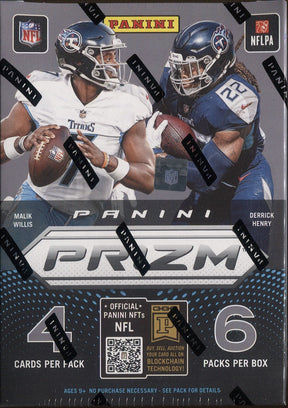 2022 Panini Prizm Football, Blaster Box (Red, White & Blue Prizms!)