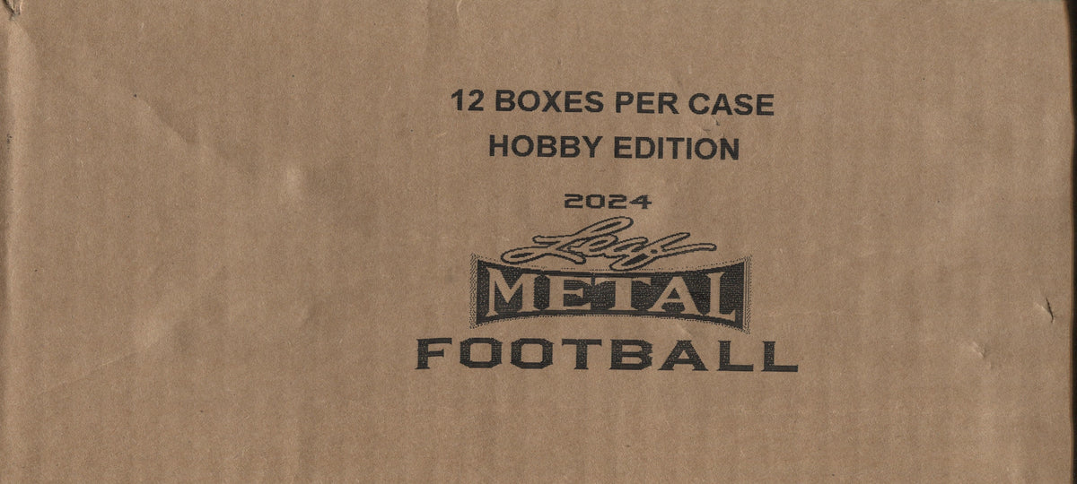 2024 Leaf Metal Football Hobby, 12 Box Case