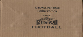 2024 Leaf Metal Football Hobby, 12 Box Case