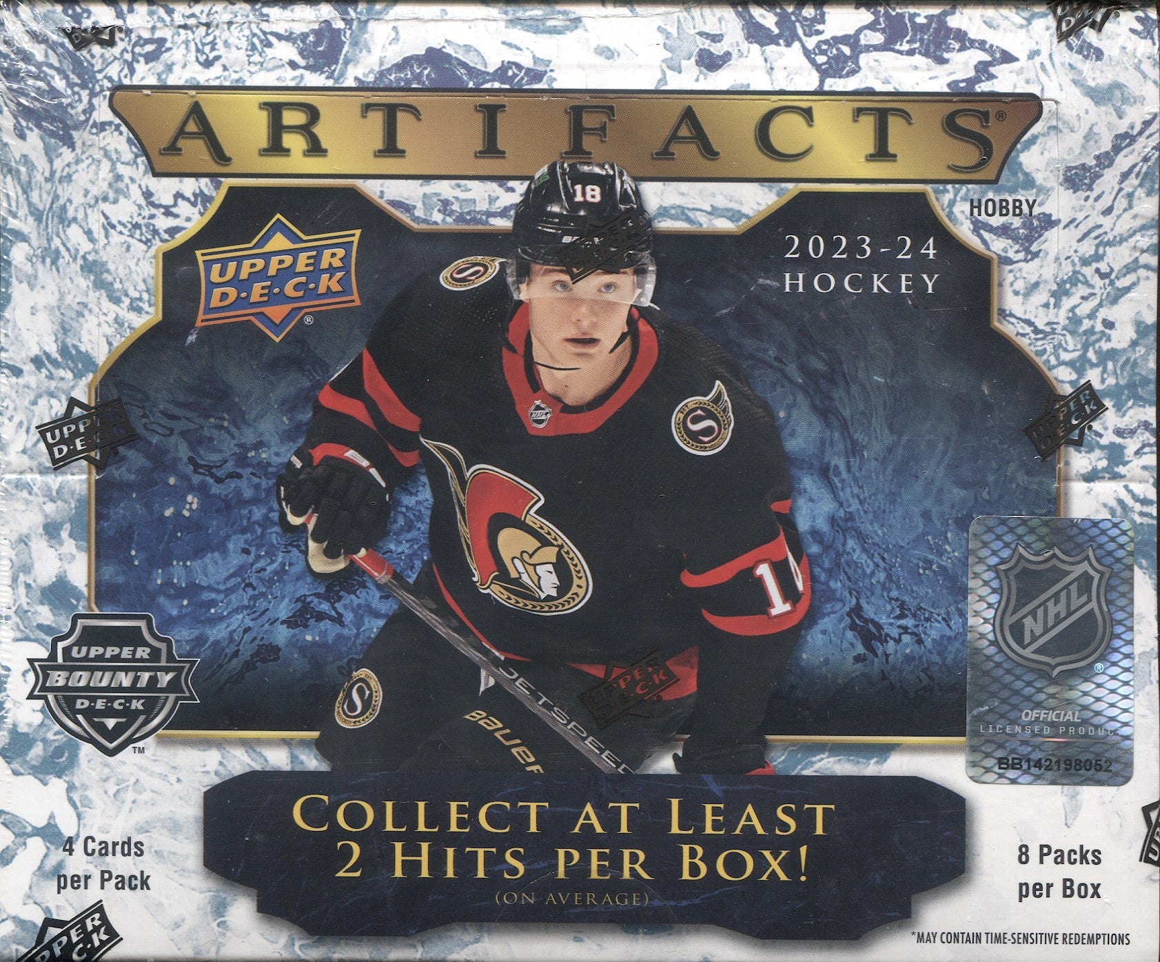 2023-24 Upper Deck Artifacts Hockey Hobby, 10 Box Inner Case
