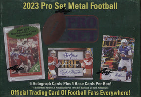 2023 Leaf Pro Set Metal Football Hobby, 10 Box Case