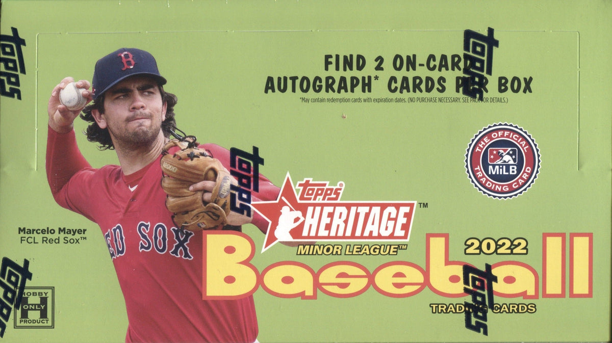 2022 Topps Heritage Minor League Hobby, Box