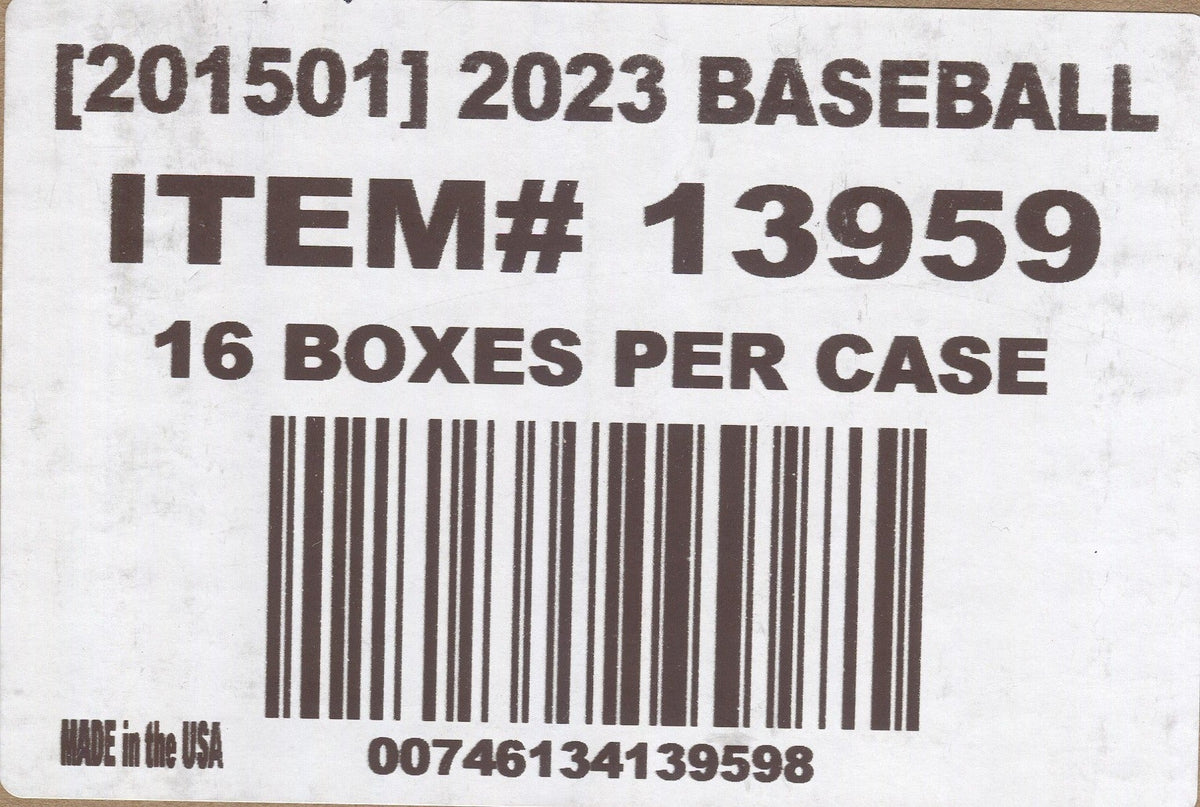 2023 Panini Donruss Baseball Hobby, 16 Box Case
