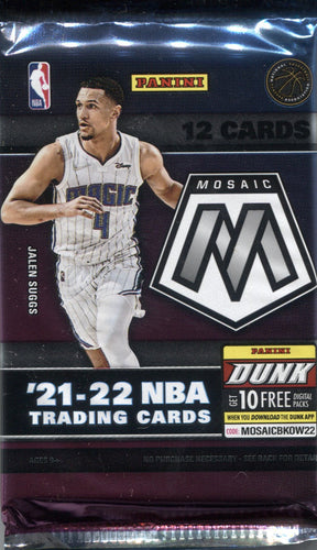 2021-22 Panini Mosaic Basketball Fast Brk, Pack
