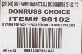 *LAST CASE* 2021-22 Panini Donruss Choice Basketball, 20 Box Case