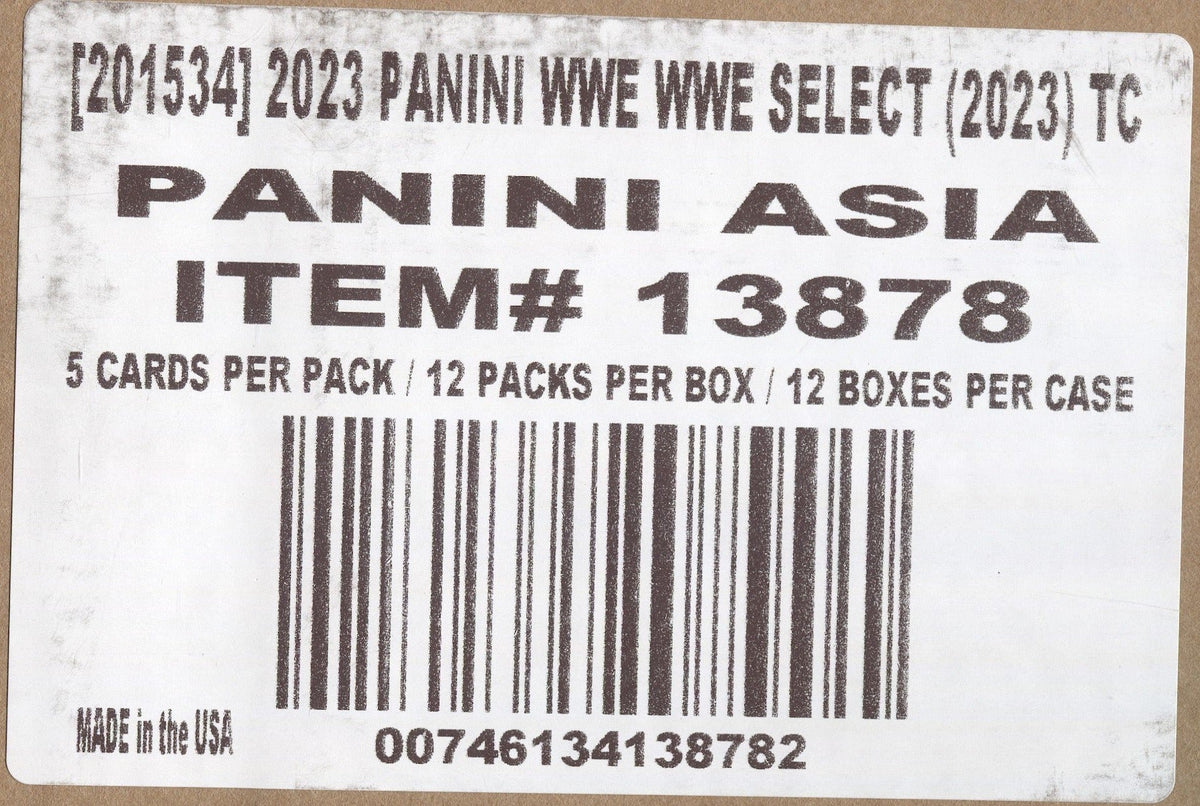 2023 Panini Select WWE Asia TMALL, 12 Box Case