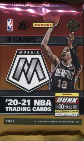 2020-21 Panini Mosaic Fast Brk Basketball, Pack