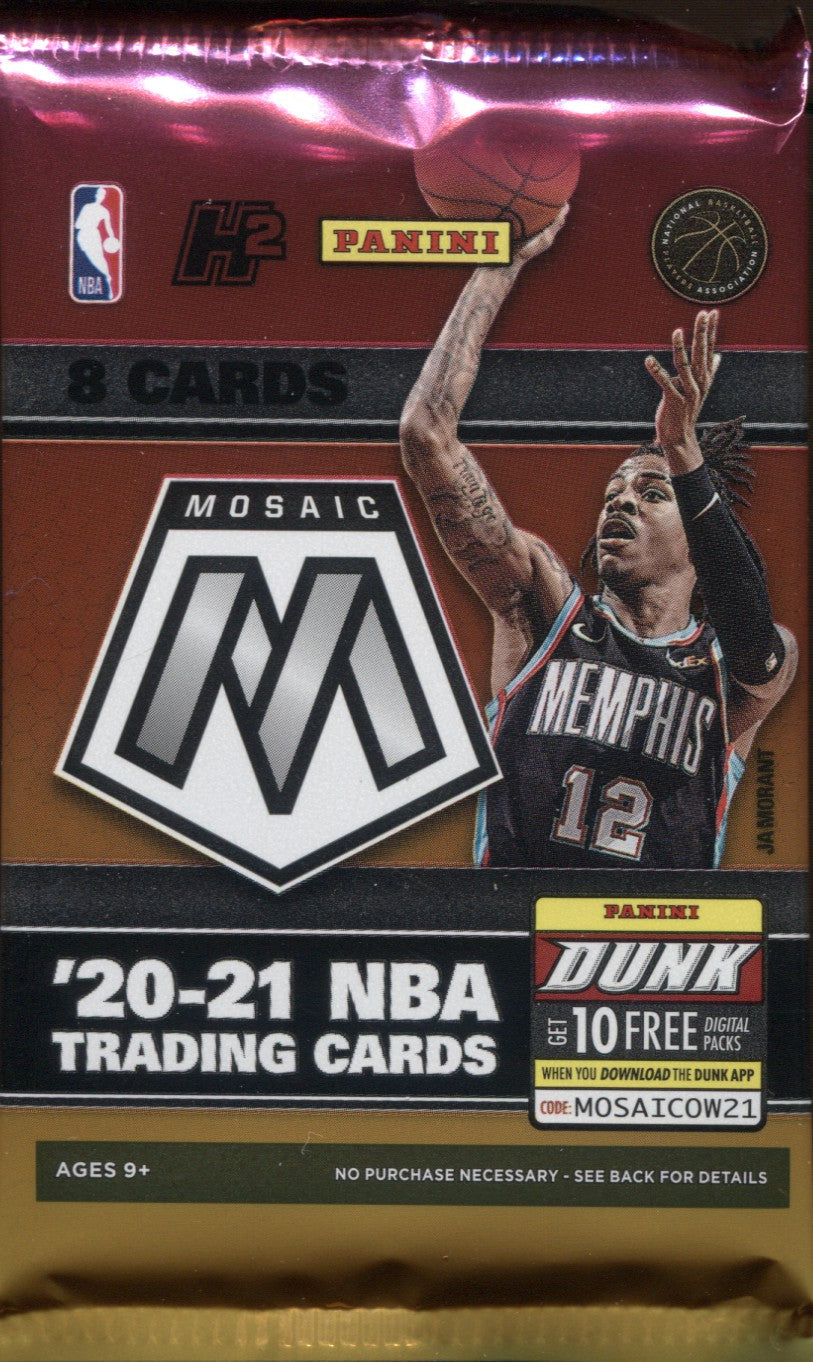 2020-21 Panini Mosaic Fast Brk Basketball, Pack