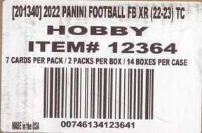 2022 Panini XR Football Hobby, 14 Box Case