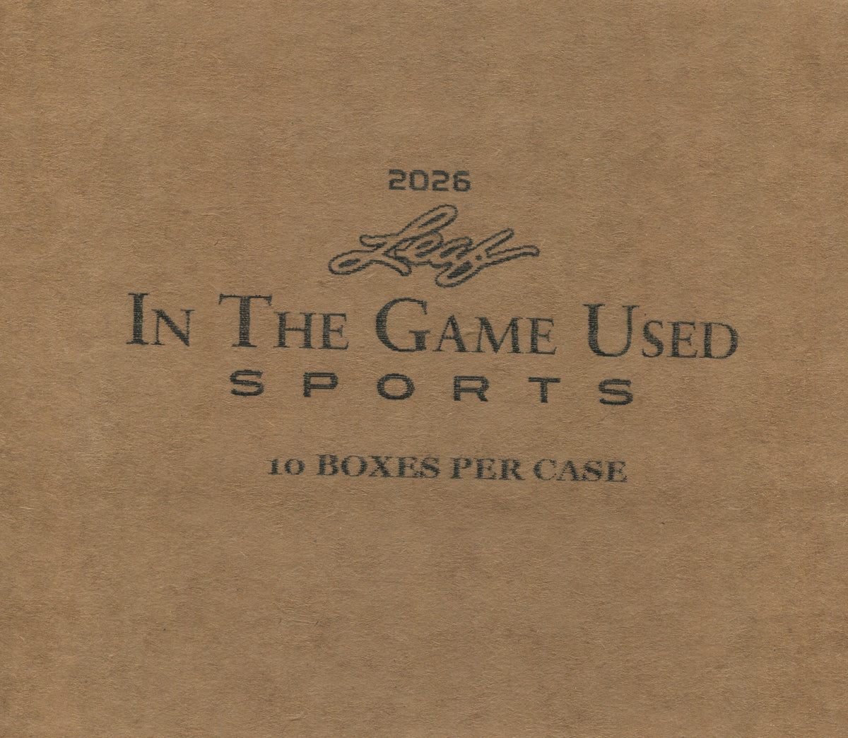 2025 Leaf In The Game Used Multi-Sport Hobby, 10 Box Case