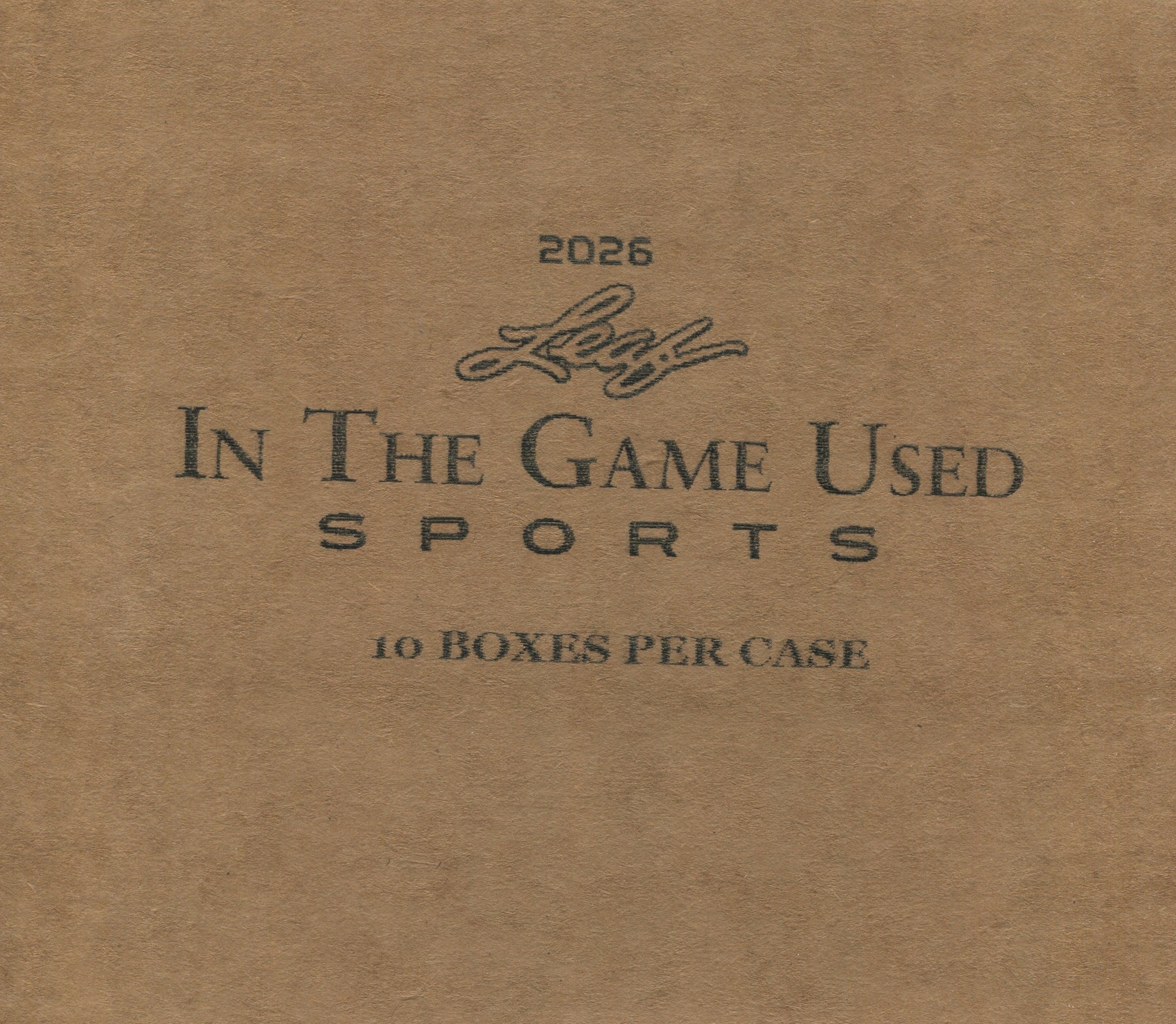 2025 Leaf In The Game Used Multi-Sport Hobby, 10 Box Case