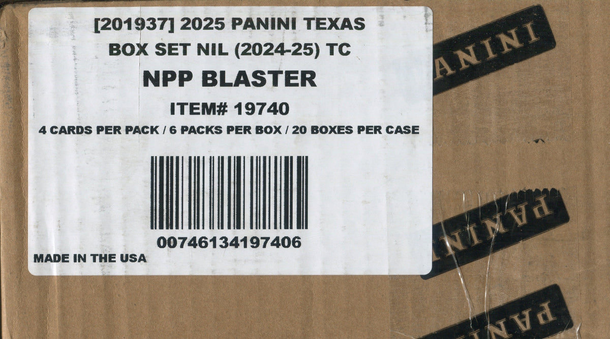 2025 Panini NIL University of Texas Longhorns Blaster, 20 Box Case