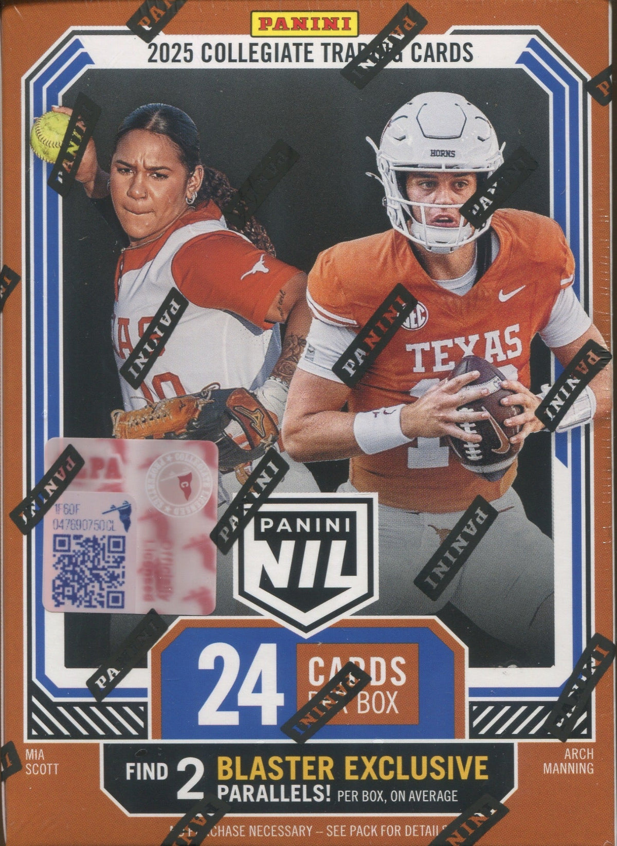 2025 Panini NIL University of Texas Longhorns Blaster, Box